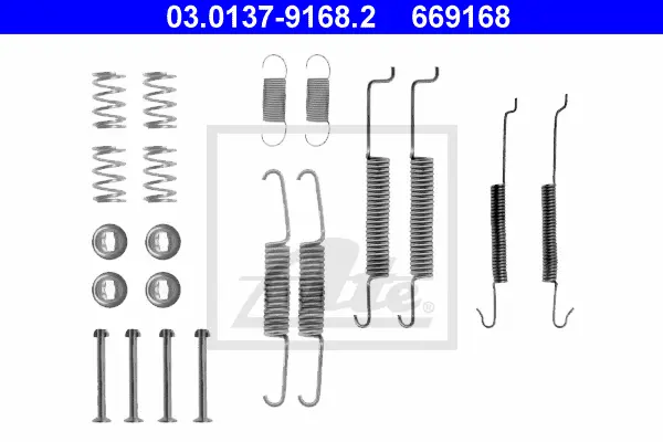 Kit d'accessoires, mâchoire de frein ATE-APAC 03.0137-9168.2