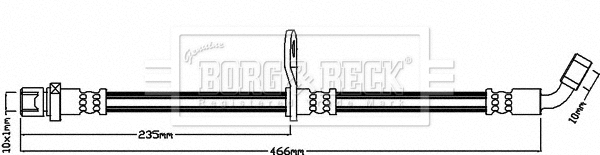 Flexible de frein BORG & BECK BBH8059