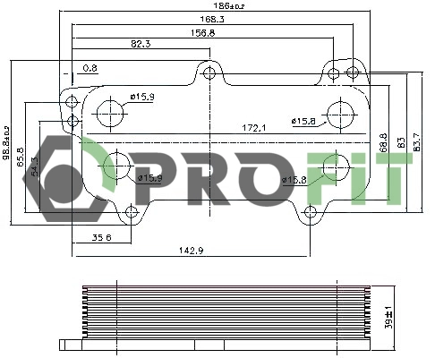 Radiateur d'huile PROFIT 1745-0070