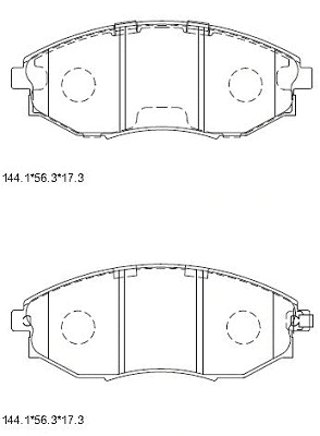 Kit de plaquettes de frein, frein à disque ASIMCO KD3735F
