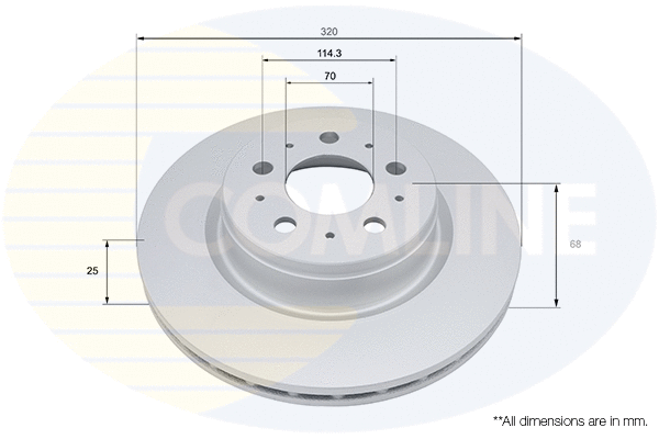 Disque de frein COMLINE ADC5114V