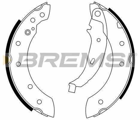 Jeu de mâchoires de frein BREMSI GF0425