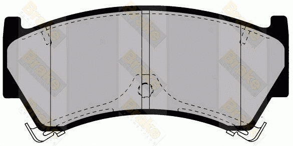 Kit de plaquettes de frein, frein à disque Brake ENGINEERING PA1377