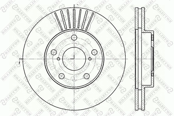 Disque de frein STELLOX 6020-4578V-SX