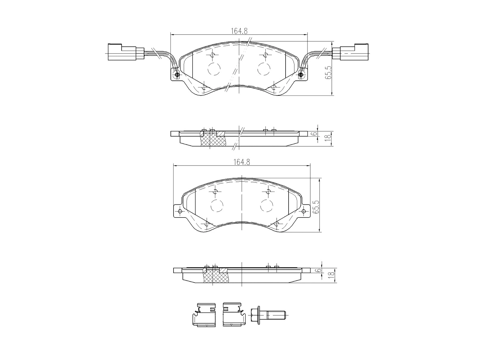 Kit de plaquettes de frein, frein à disque A.Z. Meisterteile AZMT-44-022-1467