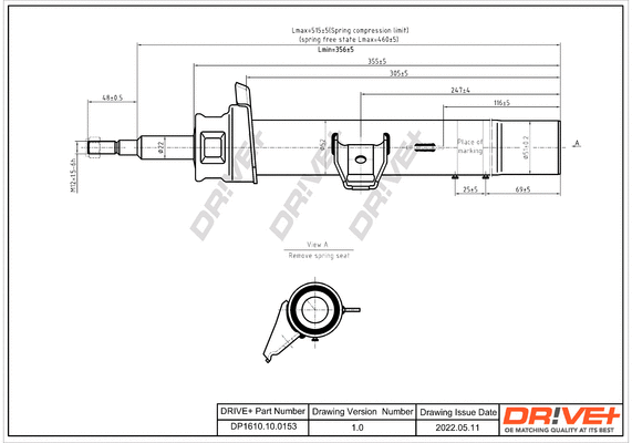 Amortisseur Dr!ve+ DP1610.10.0153