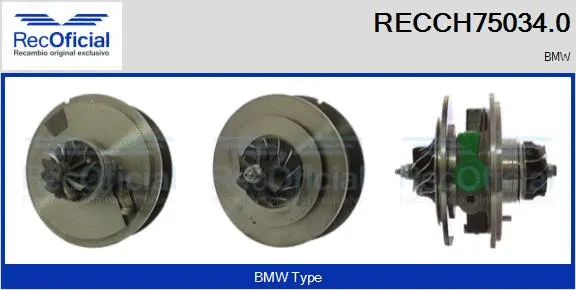 Groupe carter, turbocompresseur RECOFICIAL RECCH75034.0