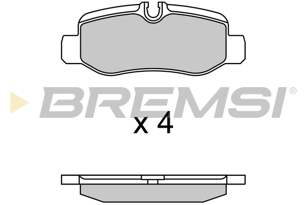 Kit de plaquettes de frein, frein à disque BREMSI BP3734