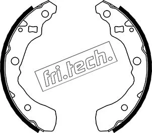 Jeu de mâchoires de frein fri.tech. 1026.349