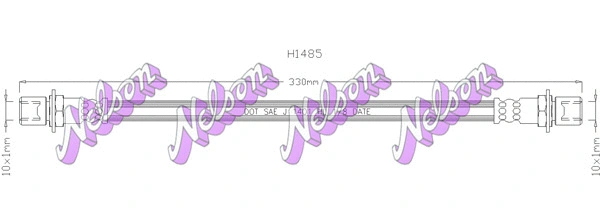 Flexible de frein KAWE H1485