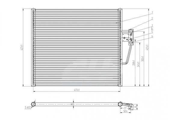 Condenseur, climatisation HART 606 226