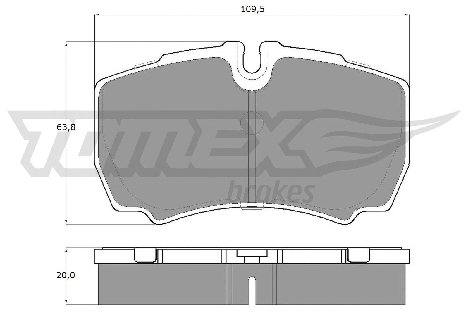 Kit de plaquettes de frein, frein à disque TOMEX Brakes TX 15-11