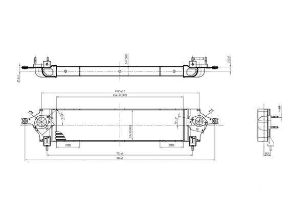 Refroidisseur d'air de suralimentation HART 618 600