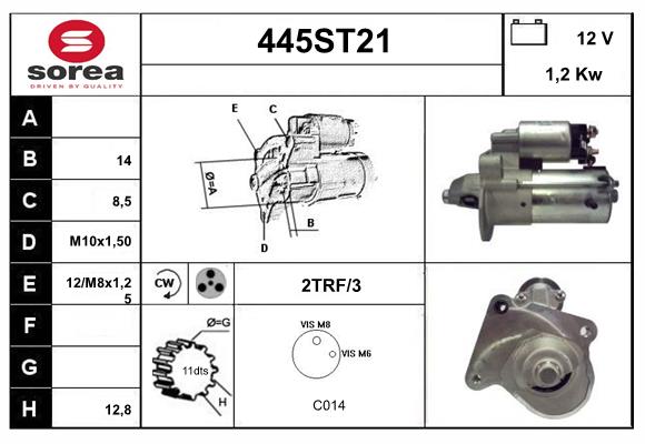 Démarreur STARTCAR 445ST21