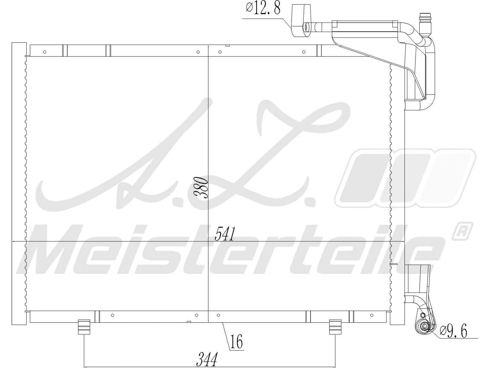 Condenseur, climatisation A.Z. Meisterteile AZMT-45-030-1595