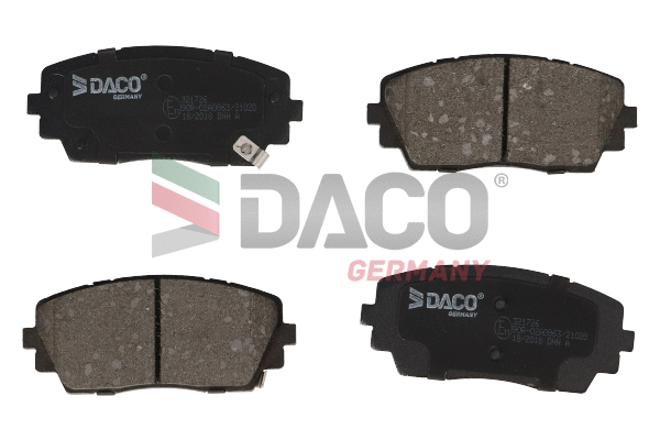 Kit de plaquettes de frein, frein à disque DACO Germany 321726