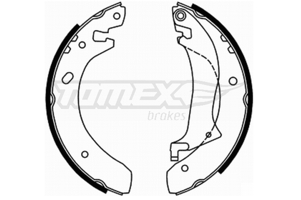 Jeu de mâchoires de frein TOMEX Brakes TX 22-02