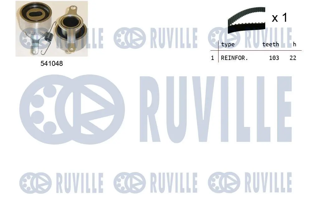 Kit de courroie crantée RUVILLE 550449