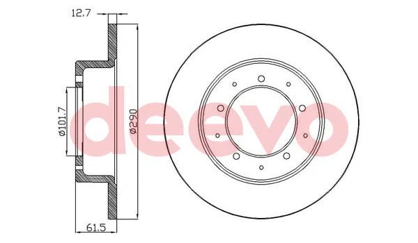Disque de frein DEEVO BD25520
