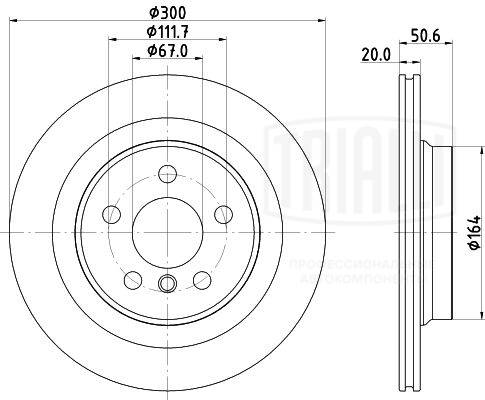 Disque de frein TRIALLI DF 190422