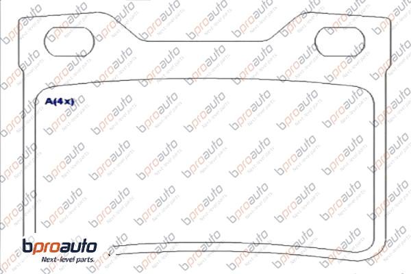 Kit de plaquettes de frein, frein à disque BPROAUTO 1BP30952AA