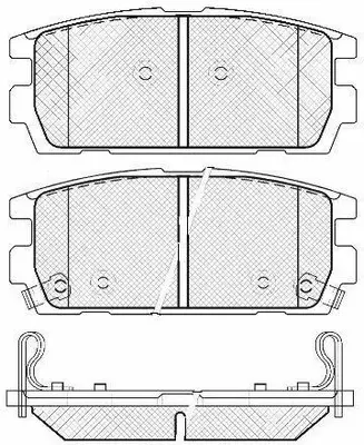 Kit de plaquettes de frein, frein à disque FIT FP2390