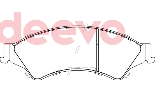 Kit de plaquettes de frein, frein à disque DEEVO BP83260