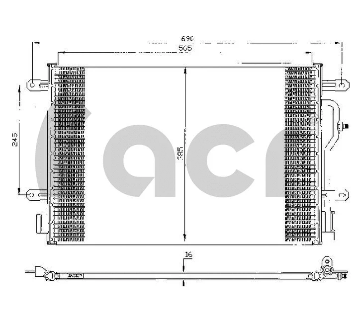 Condenseur, climatisation ACR 300432