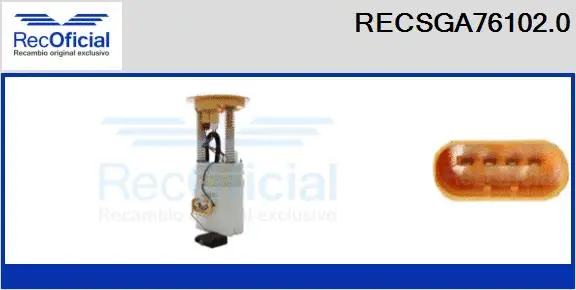 unité d'alimentation de carburant RECOFICIAL RECSGA76102.0