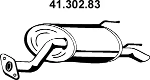 Silencieux arrière EBERSPÄCHER 41.302.83