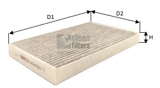Filtre, air de l'habitacle CLEAN FILTERS NC2412CA