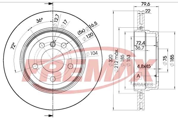 Disque de frein FREMAX BD-2218