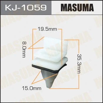 Clip, enjoliveur MASUMA KJ-1059