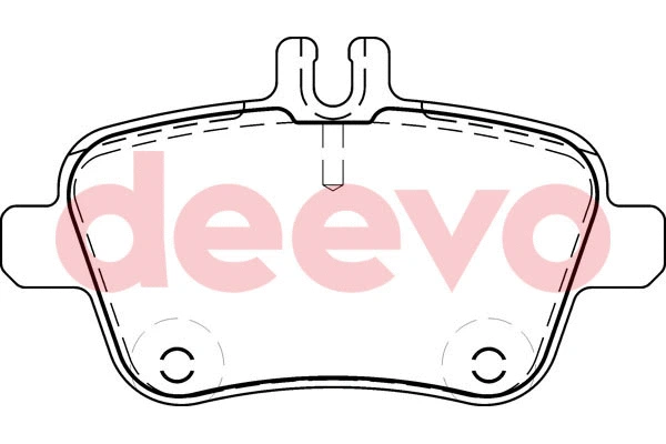 Kit de plaquettes de frein, frein à disque DEEVO BP57880