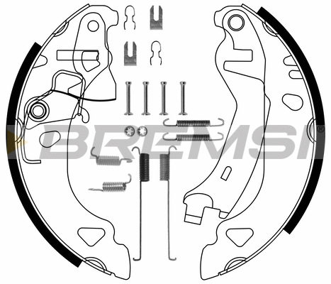 Jeu de mâchoires de frein BREMSI GF0174-1