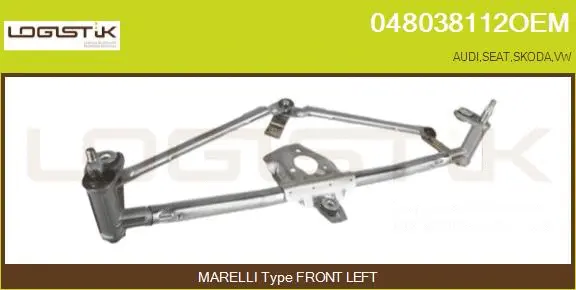 Tringlerie d'essuie-glace LGK 048038112OEM