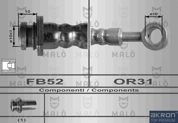 Flexible de frein AKRON-MALÒ 8932