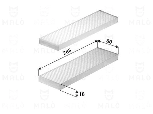 Filtre, air de l'habitacle AKRON-MALÒ 1531611