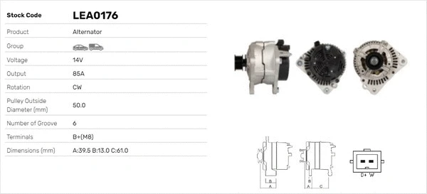 Alternateur LUSA LEA0176