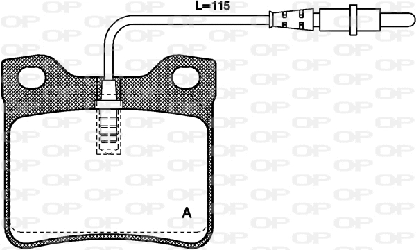 Kit de plaquettes de frein, frein à disque OPEN PARTS BPA0321.02