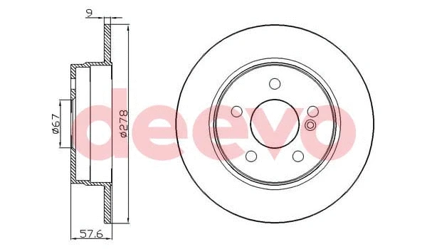 Disque de frein DEEVO BD21160
