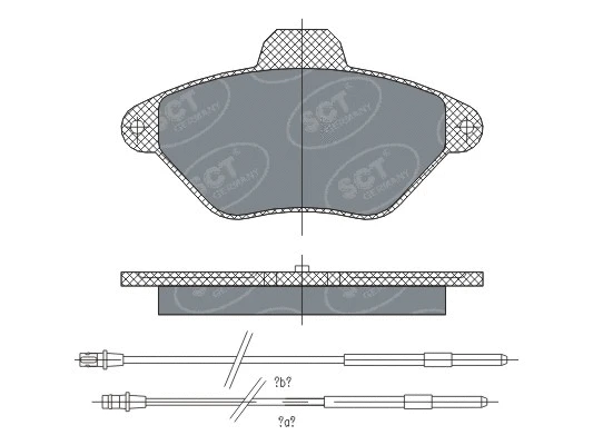 Kit de plaquettes de frein, frein à disque SCT - MANNOL SP 299 PR