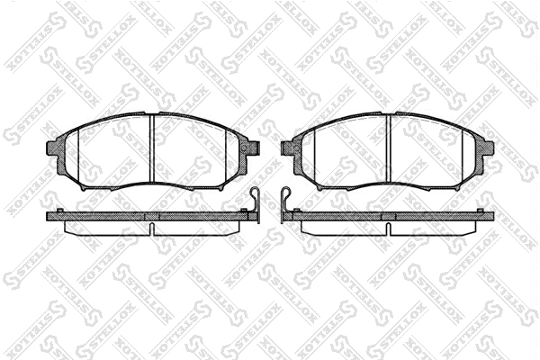 Kit de plaquettes de frein, frein à disque STELLOX 863 014-SX