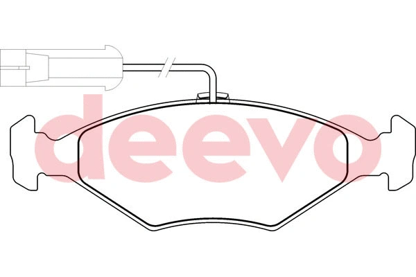 Kit de plaquettes de frein, frein à disque DEEVO BP60300