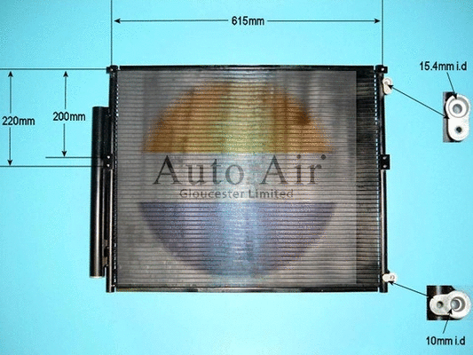 Condenseur, climatisation AUTO AIR GLOUCESTER 16-9810