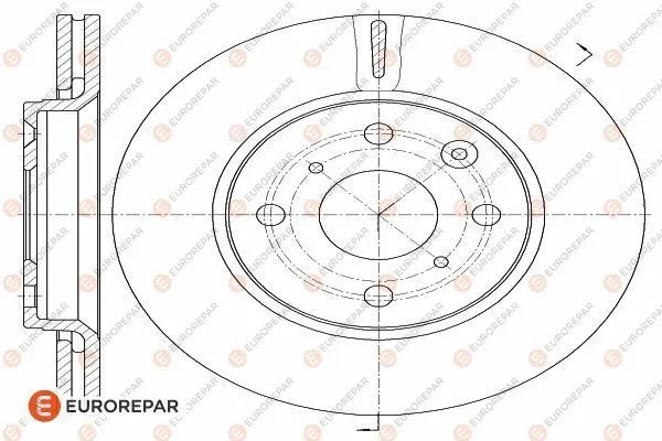 Disque de frein EUROREPAR 1618862380