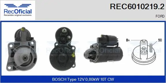 Démarreur RECOFICIAL REC6010219.2