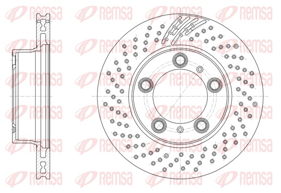 Disque de frein REMSA 61863.11