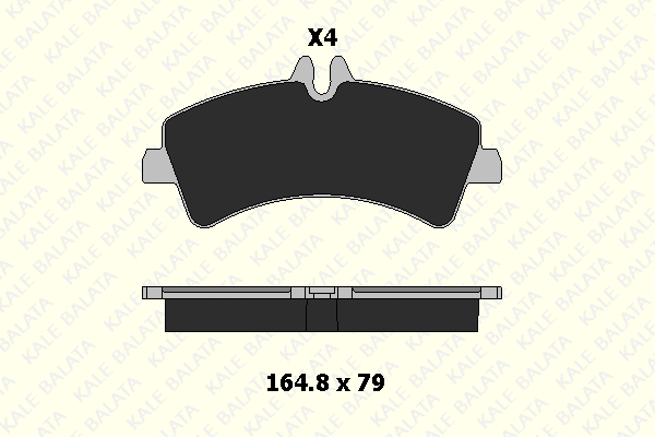 Kit de plaquettes de frein, frein à disque KALE 29217 208 04