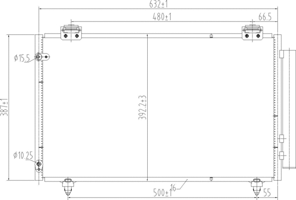 Condenseur, climatisation HART 621 638